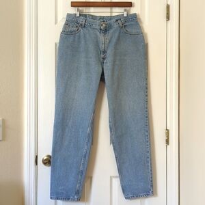 Levi's Y2K Vintage 550 Medium Wash Relaxed Fit Tapered Leg Denim Jeans 16 Mis M